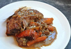 SLOW COOKED LAMB LEG