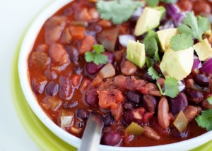 THREE-BEAN VEGETARIAN CHILI